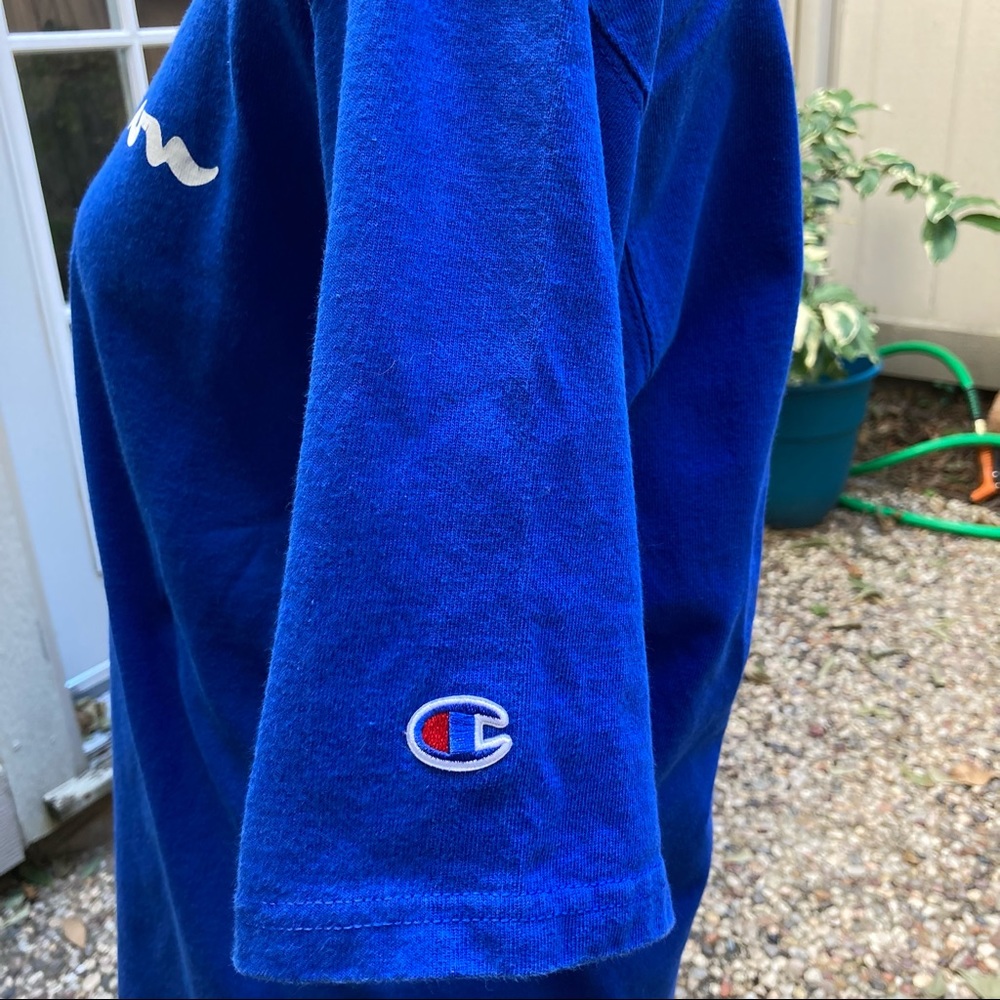 Champion unisex T-shirt, size L , Cobalt Blue - Picture 3 of 6